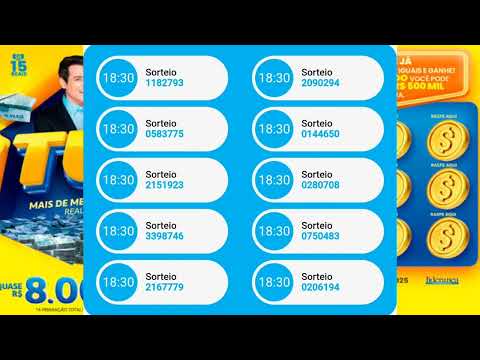 TELE SENA GRANA TODO DIA 10/07/25 - 10 PRÊMIO DE 5 MIL REAIS