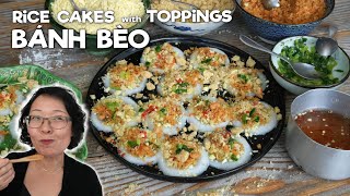 Banh Beo | Vietnamese Rice Cakes with Toppings | Easy and Tasty Dish