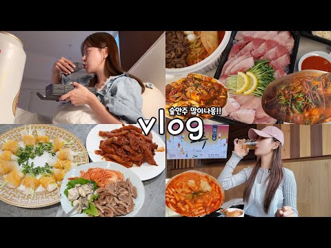 [먹방vlog] 영상 자체가 메뉴판😋 골라골라~ _ 방어회+항정두루치기+예토라+포장마차+타코+즉석떡볶이+꿀레시피 모음+노포 삼겹살+잔치국수