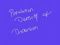 Population Density and Distribution Patterns