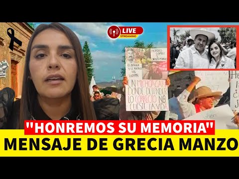 “Grecia, la esposa de Carlos Manzo, rompe el silencio: un llamado entre el dolor y la esperanza 💔🔥”