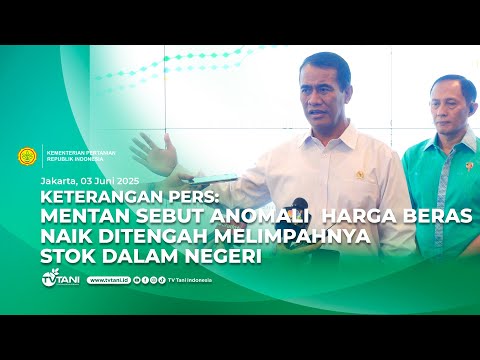 BREAKING NEWS - Mentan Amran Sebut Ada Permainan di balik Stok Beras Melimpah tapi Harga Naik