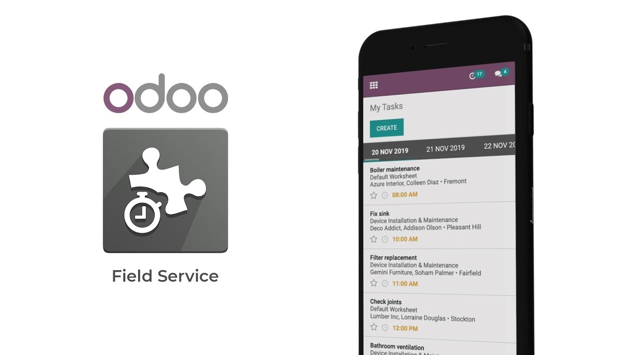 Odoo Field Service - The multi-tool of the Odoo apps! | 12/13/2019

Odoo Field Service is the Swiss knife of the Odoo apps. It's the tool that will help you and your employees deliver excellent ...