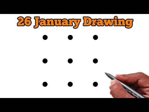 Republic day drawing | Republic day poster drawing | how to draw republic day drawing video