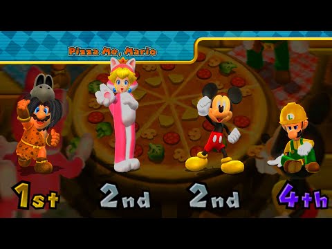 Mario Party 9 Minigames High Rollers - Mario vs Luiigi vs Peach vs Daisy ( Master Difficulty )