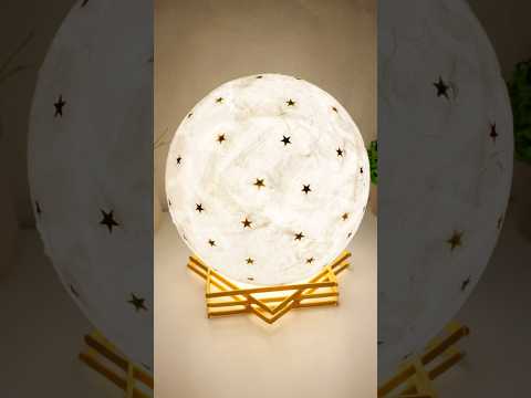 Make Your Own Glowing Moon! #CreativeProjects #DIY #DIYMoonLamp #HandmadeMagic