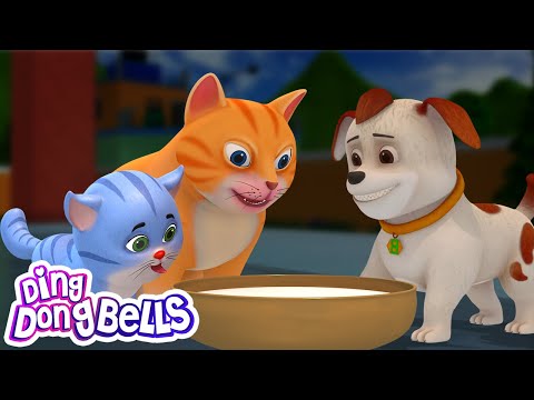 Billi Aur Kutta | बिल्ली और कुत्ता | Hindi Nursery Rhymes | Ding Dong Bells