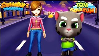 Fun Game Race !!! Subway Surfers vs Tom Gold Run - Best Android/iOS Gameplay HD 