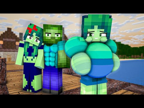 BAD LIAR MEME ZOMBIE MAN AND FAT ZOMBIE GIRL | SUPERIDOL DANCE MEME - MINECRAFT ANIMATION #shorts