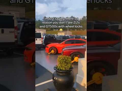 I'm just saying, there's a reason you don't see 2L1s and GT500s with wheel locks. #hellcat #dodge