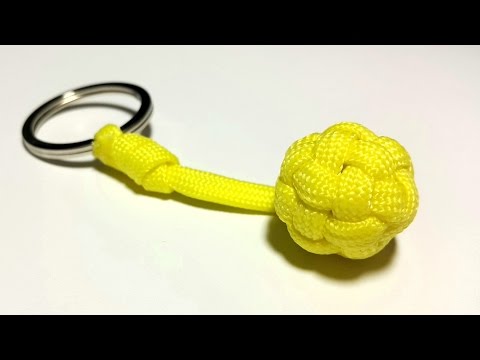 Unique and easiest way to make a Globe Knot Key Fob.