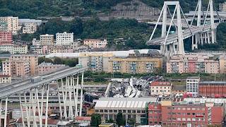YouTube video thumbnail: Ex-CEO of Italian Motorway Operator Among 32 Convicted Over Genoa Bridge Collapse