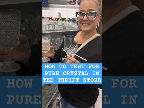 HOW TO TEST PURE CRYSTAL #thrifting #goodwill #crystal via IG @thriftingwitdiva @thrifted_life247