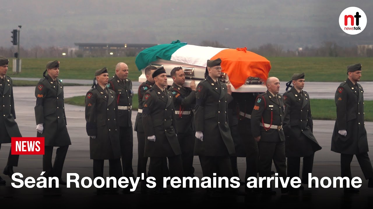 UN Peacekeeper Seán Rooney’s remains arrive back in Ireland