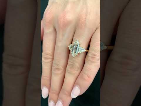 Hexagon Diamond Five-Stone Ring Pop To Life