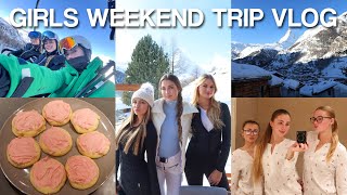 GIRLS WEEKEND TRIP VLOG 2025 *galentines baking, skiing, + more*