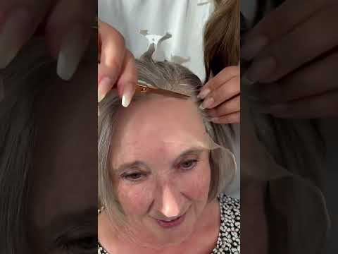 Client smiles big in her new wig! #humanhairwig #customwigs #wigs #hairloss #hairlosswigs