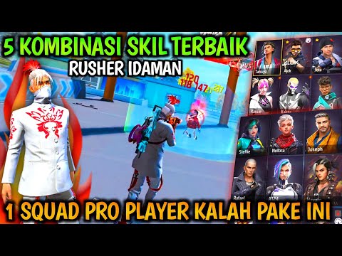 RUSHER IDAMAN 🔥 Kombinasi Skill Karakter Free Fire Terbaik Setelah Update 2024