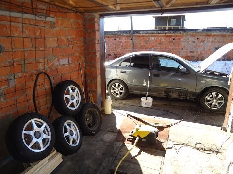 Замена задних стоек Almera N 16.