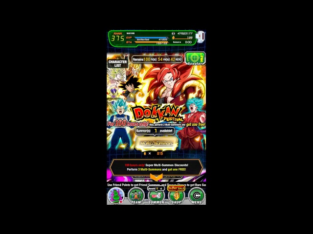 summons dokkan battle - gogeta ssj4