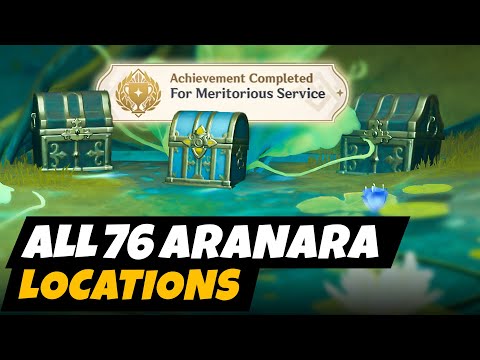 Sumeru Hidden Achievement : For Meritorious Service | 76 Aranara Location | Genshin impact 3.0