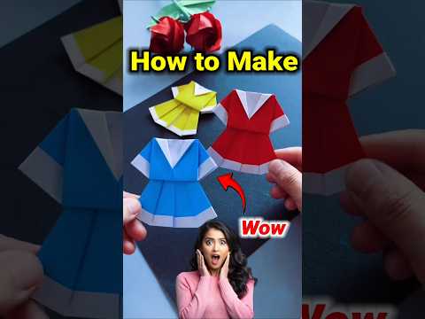 how to make dress from paper | paper se dress kaise banaye | easy paper dress making process #diy