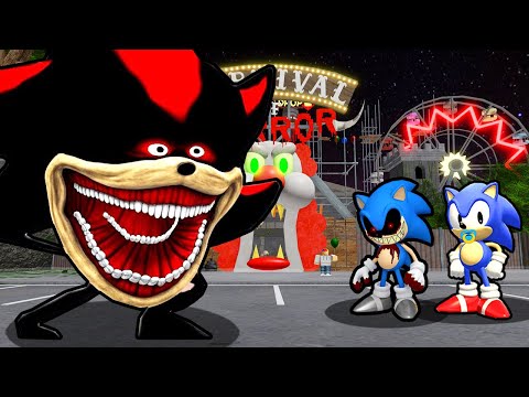 BABY SONIC AND BABY SONIC.EXE VS SHIN SHADOW IN ROBLOX