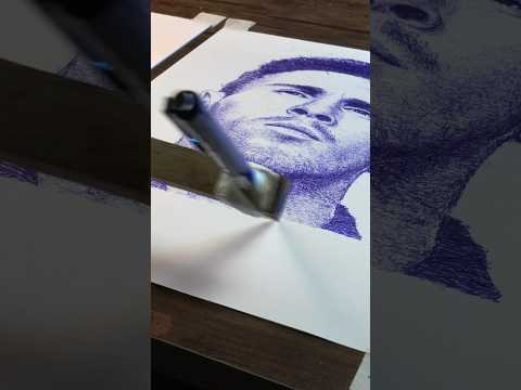 Try to draw like a printer Level 2 #drawingchallenge #drawlikeprinter #messigoal