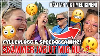 (FÖRLÅT) SKÄMMER JAG UT MIG NU? | FYLLEVLOGG + Hämtar min medecin & Speedcleaning!