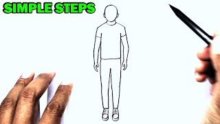 How To Draw People Step By Step | Boy Drawing