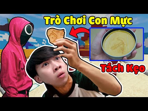 Vinh THỬ Chơi Tách Kẹo Trong SQUID GAME - TRÒ CHƠI CON MỰC Trong Minecraft ( Tập 2 )