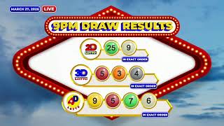[LIVE] PCSO 9:00 PM Lotto Draw - March 27, 2026