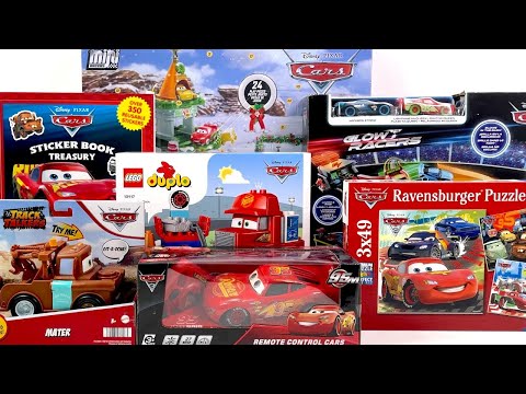 Disney Pixar Cars Collection Unboxing Review ASMR | Lightning McQueen RC Toy Car & Vehicles