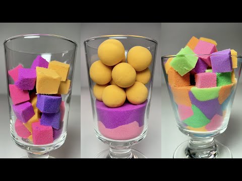 Very Satisfying and Relaxing, Kinetic Sand ASMR, Drop and squish