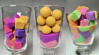 Very Satisfying and Relaxing, Kinetic Sand ASMR, Drop and squish