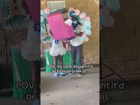 The baby said, "Make it memorable."🩷💙 #genderreveal #couple #celebration #revealparty #fypシ