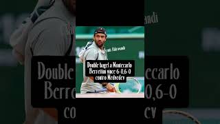 Matteo Berrettini fa double bagel a Medvedev #claudiafrantialdrovandi #tennis