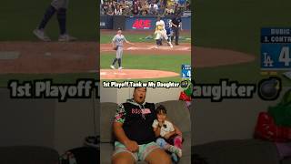 First Time Watching Playoff Baseball With My Daughter