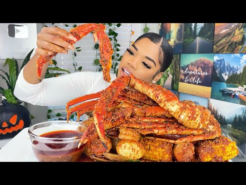 KING CRAB SEAFOOD BOIL MUKBANG | SEAFOOD BOIL MUKBANG| +HE MADE A DEAL WITH A DEMON FOR $150 MILLION