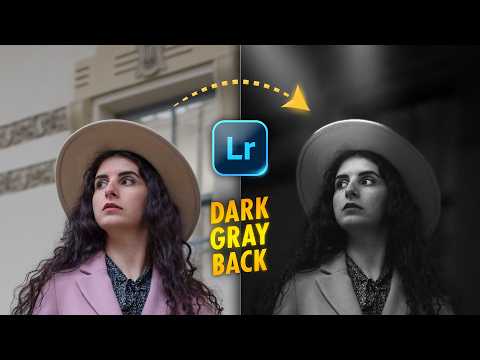 Create HIGH CONTRAST Portraits with GRAY BACKGROUNDS in Lightroom App | Android | iOS