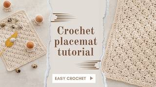 Easy crochet placemat for beginners