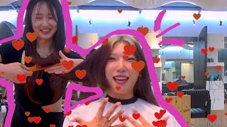 my crush cuts my hair