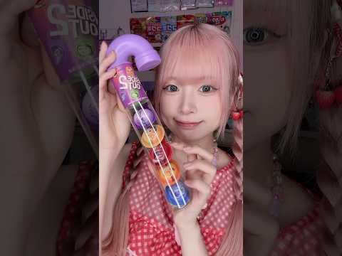 インサイドヘッド2 記憶グスルゼリー食べてみた🟡🔵🟣🟢#shorts #お菓子 #asmr #mukbang #jelly #snacks #insideout #eating