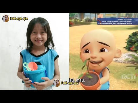 Upin ipin tanam anak pokok 😂