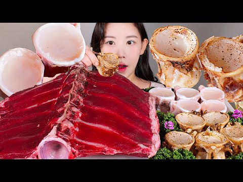 시원하게 긁어 먹는 날💗 생참치 갈비, 생참치 척수 회, 구이 먹방 Raw tuna rib & Tuna marrow [eating show] mukbang korean food