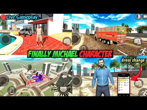 Finally GTA_5 Michael Character + Indian Truck || Update in Indian Bikes Driving 3d New Update