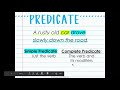 Exploring Subject and Predicate in 5th Grade Grammar