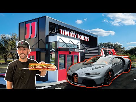 Delivering Jimmy John’s In My Bugatti FREAKY FAST!