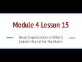 Understanding Algebraic Expressions and Operations