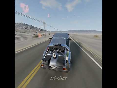 Flying DeLorean Airborne ✈️ #shorts #edit #beamng #beamngdrive